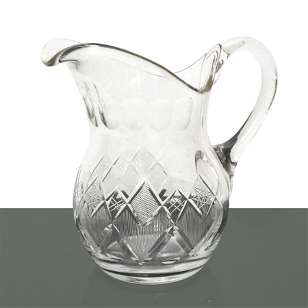 Caraffa in cristallo molato e intagliato