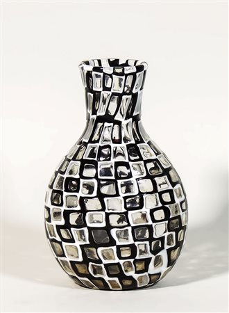 VASO OCCHI IN VETRO SOFFIATO Tobia Scarpa per Venini con inclusioni di...