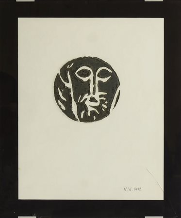 VENTURINO VENTURI (1918- 2002) Senza Titolo 1972 inchiostro impresso su...