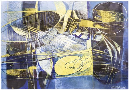 GIUSEPPE DE GREGORIO (1920-2007) Natura morta del pescatore 1975 tecnica...