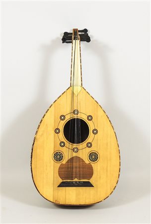 LIUTO Arte mediorientale intarsiato in avorio, difetti MIDDLE EASTERN LUTE