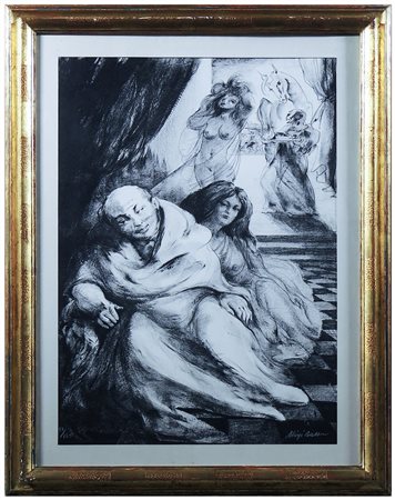 ALIGI SASSU (1912-2000) Le tentazioni di Sant'Antonio litografia, es 13/125,...