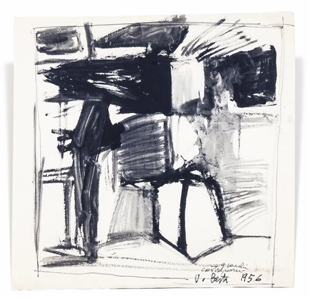 INICIO BERTI (1921-1991) Grandi costruzioni 1956 tempera acquerellata su...