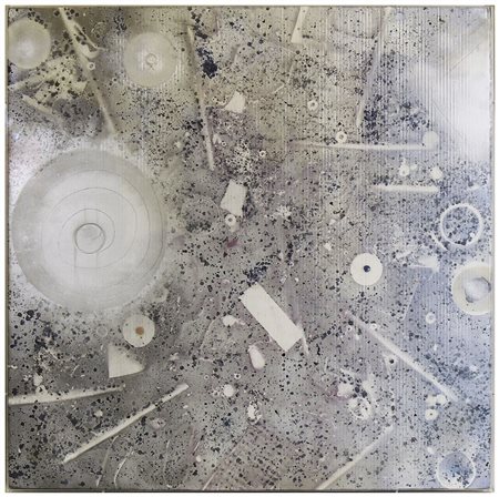 PAOLO MASI Cartone 2009 tecnica mista su cartone da imballaggio, al verso...