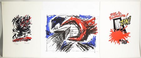 VINICIO BERTI (1921-1991) Composizioni raccolta di litografie e stampe tra...