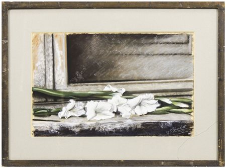 LORENZO GIANDOTTI Iris 1982 pastello su carta, firmato e datato, in cornice...
