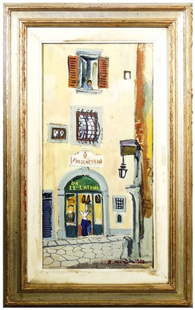 RODOLFO MARMA (1923-1999) Da Il Latini 1981 olio su tela, firmato e datato,...