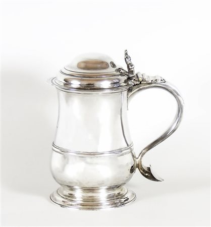 TANKARD IN ARGENTO Londra, Thomas Whipham & Charles Wright, 1764 gr 740...