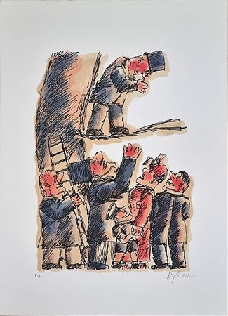 BORGHESE FRANZ Roma 1941 - 2005 "Senza titolo"