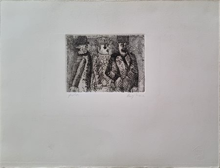 BORGHESE FRANZ Roma 1941 - 2005 "Senza titolo"