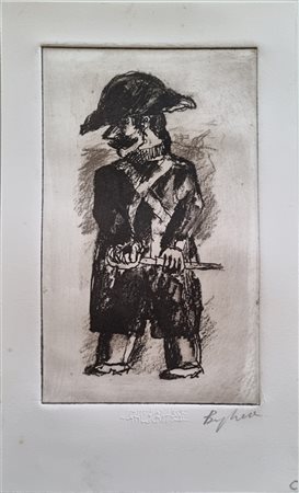 BORGHESE FRANZ Roma 1941 - 2005 "Senza titolo"