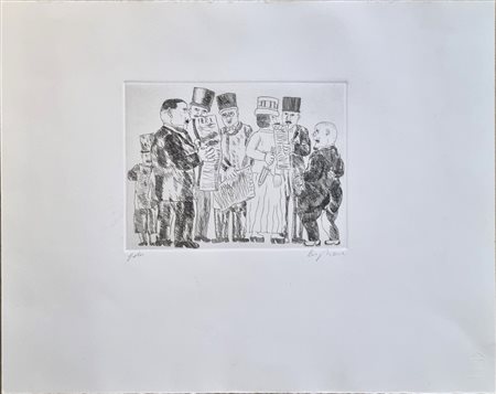 BORGHESE FRANZ Roma 1941 - 2005 "Senza titolo"