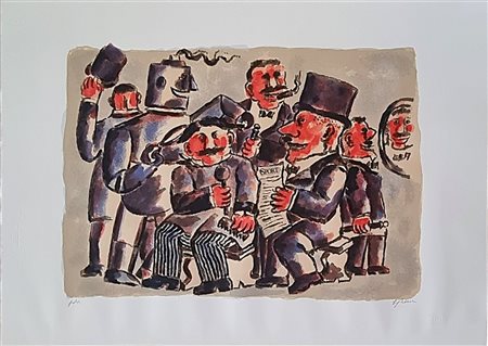 BORGHESE FRANZ Roma 1941 - 2005 "Senza titolo"