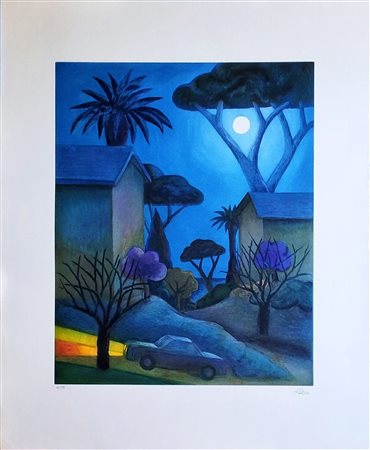 SALVO - SALVATORE MANGIONE Leonforte 1947 - Torino 2015 "Paesaggio urbano"