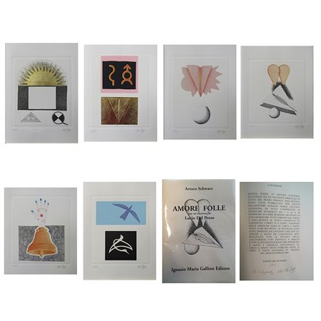 DEL PEZZO LUCIO Napoli 1933 - Milano 2020 "Libro d'autore - Amore folle"