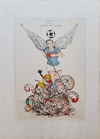 POSSENTI ANTONIO Lucca 1933 - 2016 "L'angelo azzurro"