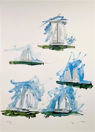 SCHIFANO MARIO Libia 1934 - Roma 1998 "Senza titolo"