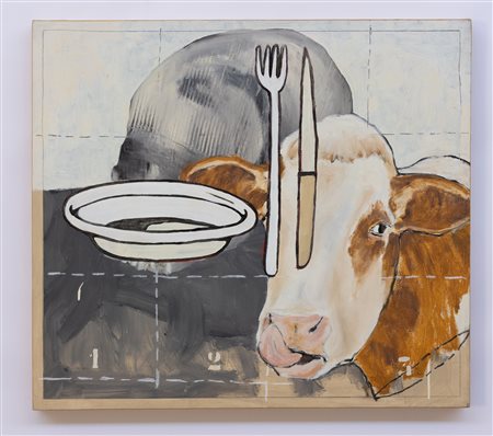 MASSIMO GURNARI Teschio, forchetta e coltello, 2006