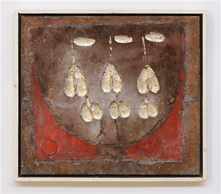 FRANCESCO FEDELI Composizione dorata, 1974