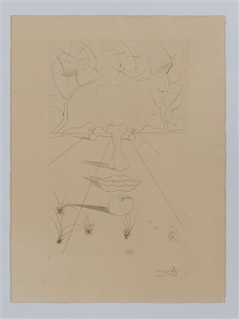 SALVADOR DALI Visage surrealiste