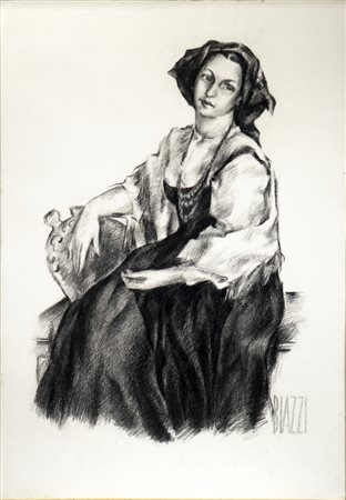 BIAZZI SANDRO (1898 - 1947) - MIRYAM .