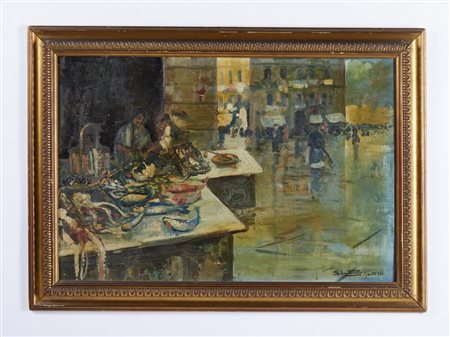 BARTOLOMEI SATURNO (1882 - 1965) - DOPO LA PIOGGIA.