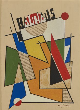 GUNTHER OTTO (1856 - 1941) - COMPOSIZIONE GEOMETRICA.