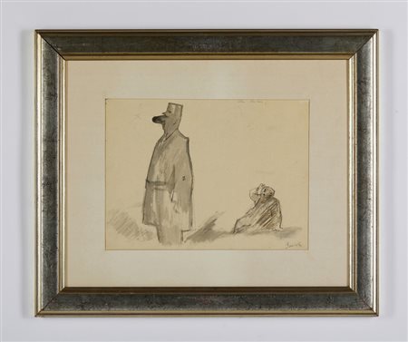 BARTOLI NATINGUERRA AMERIGO (1890 - 1971) - LOTTO COMPOSTO DA N. 2 DISEGNI CHE NASSER! E STUDIO .