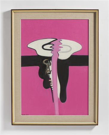 VAGLIERI TINO (1929 - 2000) - PIATTO ROTTO E COLATO.