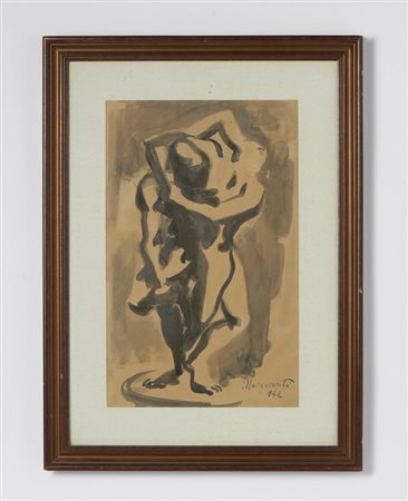 MAZZACURATI RENATO MARINO (1907 - 1969) - LOTTATORI.