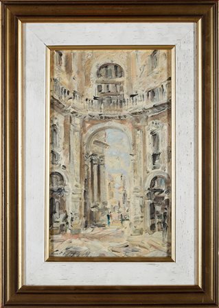CRIPPA MARCO (n. 1936) - USCITA GALL. VITTORIO EMANUELE DA PIAZZA DELLA SCALA.
