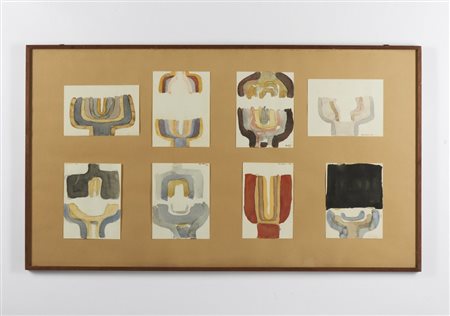 PATELLI PAOLO (n. 1934) - LOTTO COMPOSTO DA N. 8 ACQUARELLI .