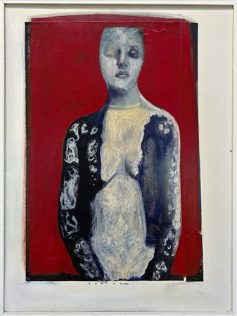 PAGLIACCI MIRKO (n. 1959) - DONNA IN VESTAGLIA.