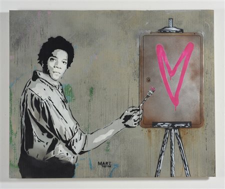 SIGNED MART (n. 1988) - MODERN EN PLEIN AIR (BASQUIAT VERSION).