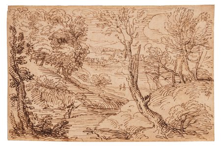 Scuola dell'Italia centrale, secolo XVII ( )  - Paesaggio,  