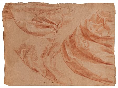 Scuola del secolo XVIII ( )  - Studio di panneggio,  