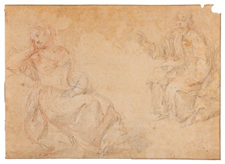 Scuola dell'Italia settentrionale, fine secolo XVII ( )  - Studi di figure,  