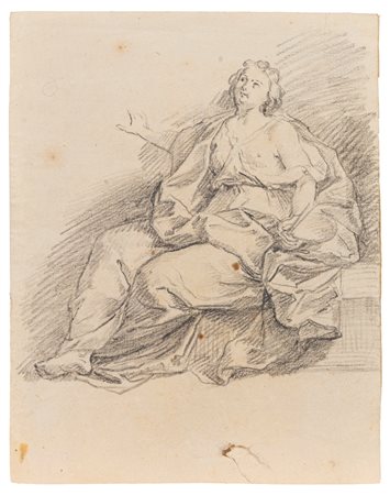 Scuola dell'Italia settentrionale, secolo XVIII ( )  - Studio per figura femminile,  