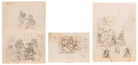 Scuola italiana, secolo XVIII ( )  - Schizzi,  