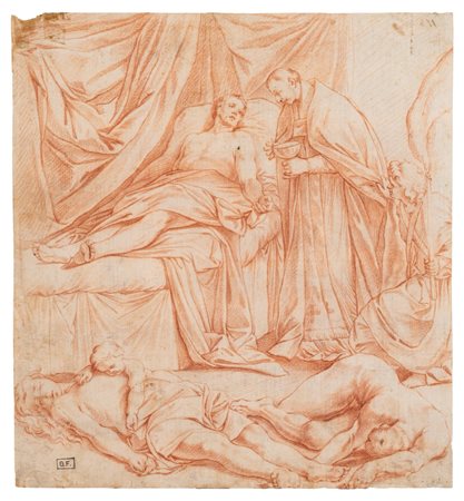 Scuola lombarda, inizio secolo XVII ( )  - Comunione di San Carlo,  