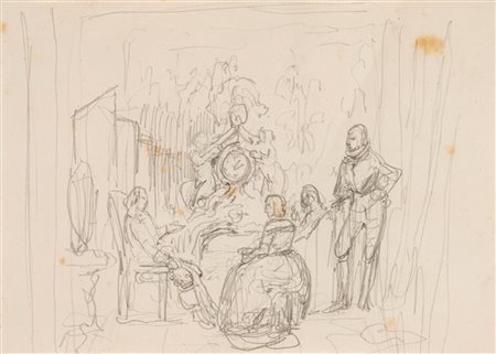 Scuola del secolo XIX ( )  - Scena di interno,  