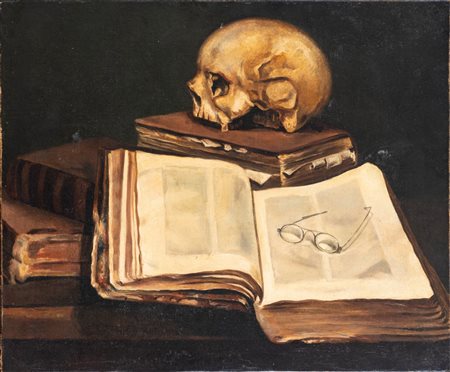 Scuola napoletana, secolo XVIII ( )  - Memento mori,  