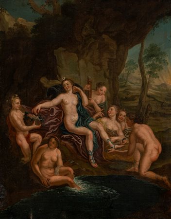 Scuola fiamminga, secolo XVIII ( )  - Diana e le ninfe,  