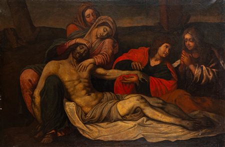 Scuola italiana, secolo XVII ( )  - Compianto su Cristo morto,  