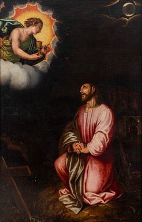 Scuola dell'Italia settentrionale, fine del secolo XVI ( )  - Cristo nell’orto,  