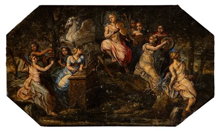 Scuola italiana, secolo XVII ( )  - Il Parnaso,  
