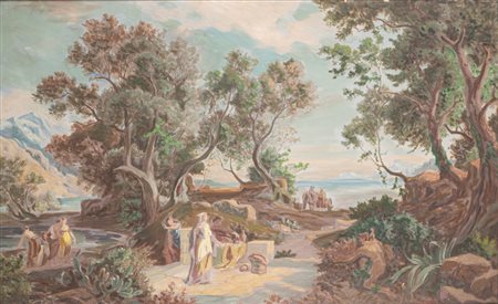 Scuola europea, secolo XIX ( )  - Incontro tra Ulisse e Nausicaa,  