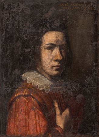 Scuola dell'Italia settentrionale, secolo XVII ( )  - Ritratto di giovane gentiluomo a mezzo busto,  
