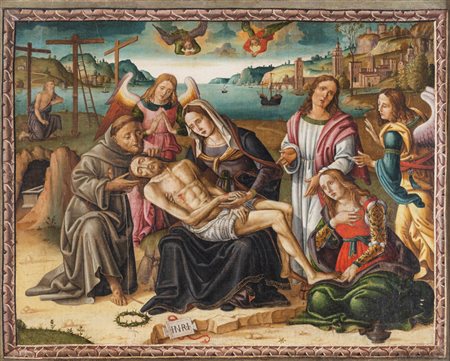 Giovanni Francesco Crivelli (attivo nel Cinquecento) ( )  - Compianto su Cristo morto,  