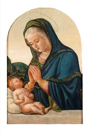 Jacopo Parisati, detto Jacopo da Montagnana (Montagnana 1440 - Padova 1499)  - Madonna con Bambino,  